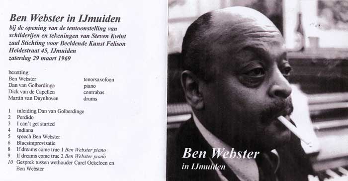 ben webster in IJmuiden